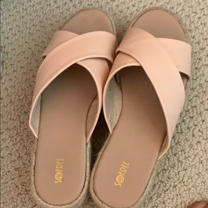 BRAND NEW SLIP ON SANDALS